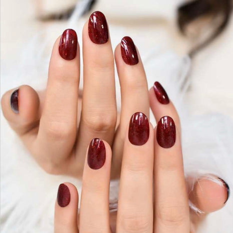 Witching Red Press On Nails