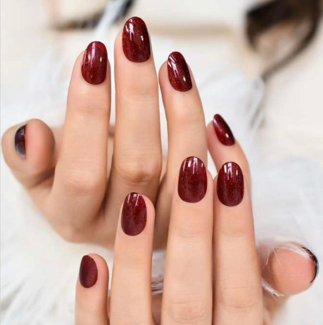 Witching Red Press On Nails