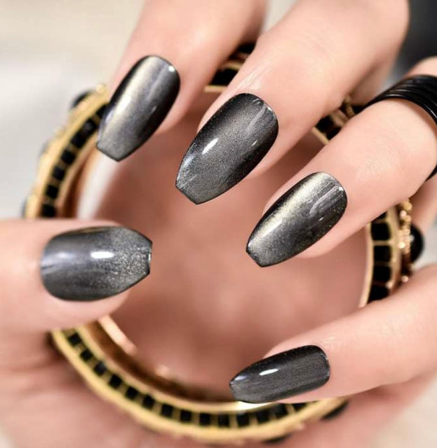 Midnight Magnet Soft Gel Press On Nails
