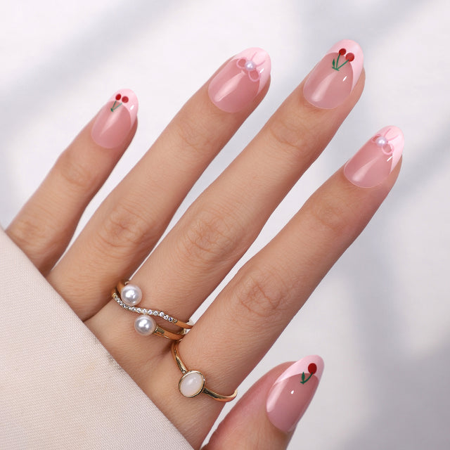 Cherry Blossom Soft Gel Press On Nails