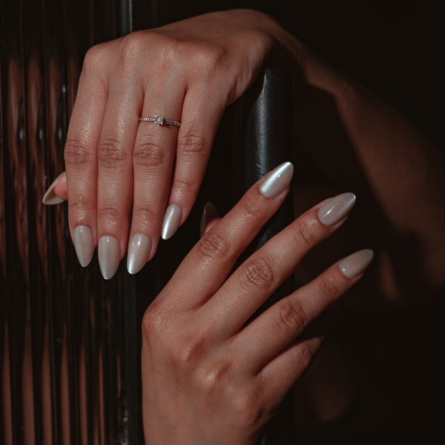 Moon dust Soft Gel Press On Nails