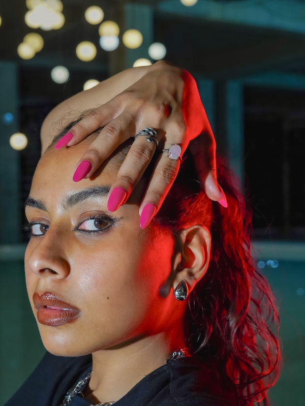 Pink Voltage Press On Nails