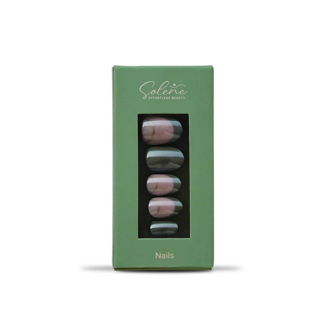 Olive Eclipse Soft Gel Press On Nails