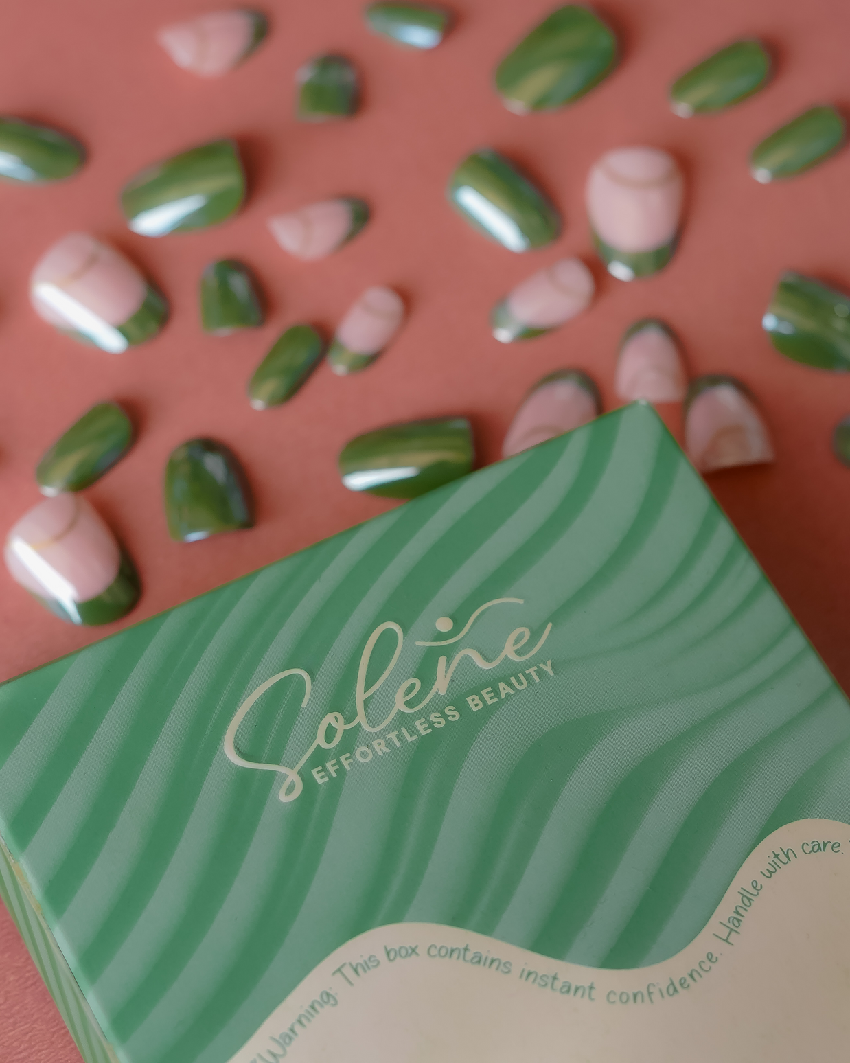 Olive Eclipse Soft Gel Press On Nails
