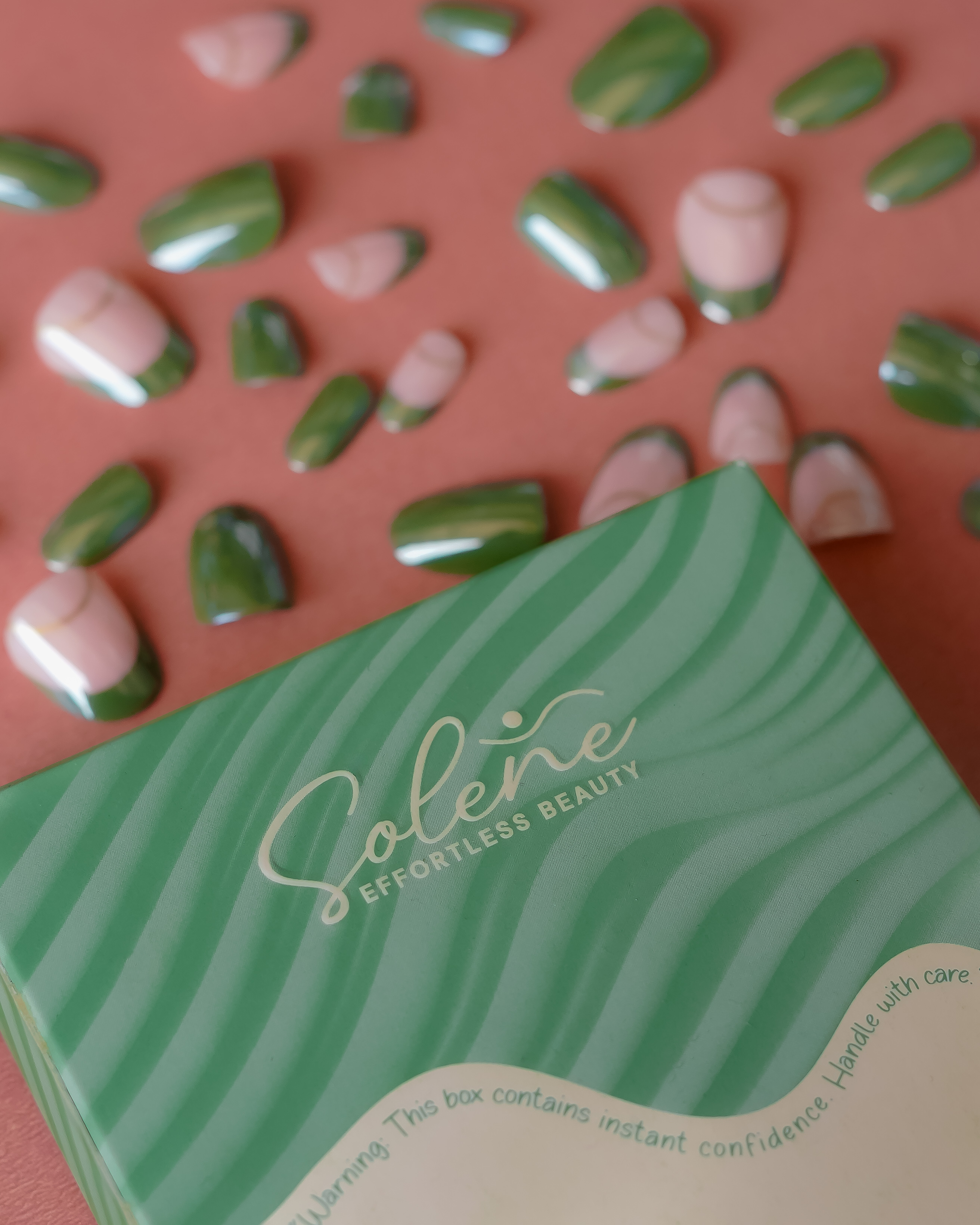 Olive Eclipse Soft Gel Press On Nails