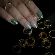 Olive Eclipse Soft Gel Press On Nails