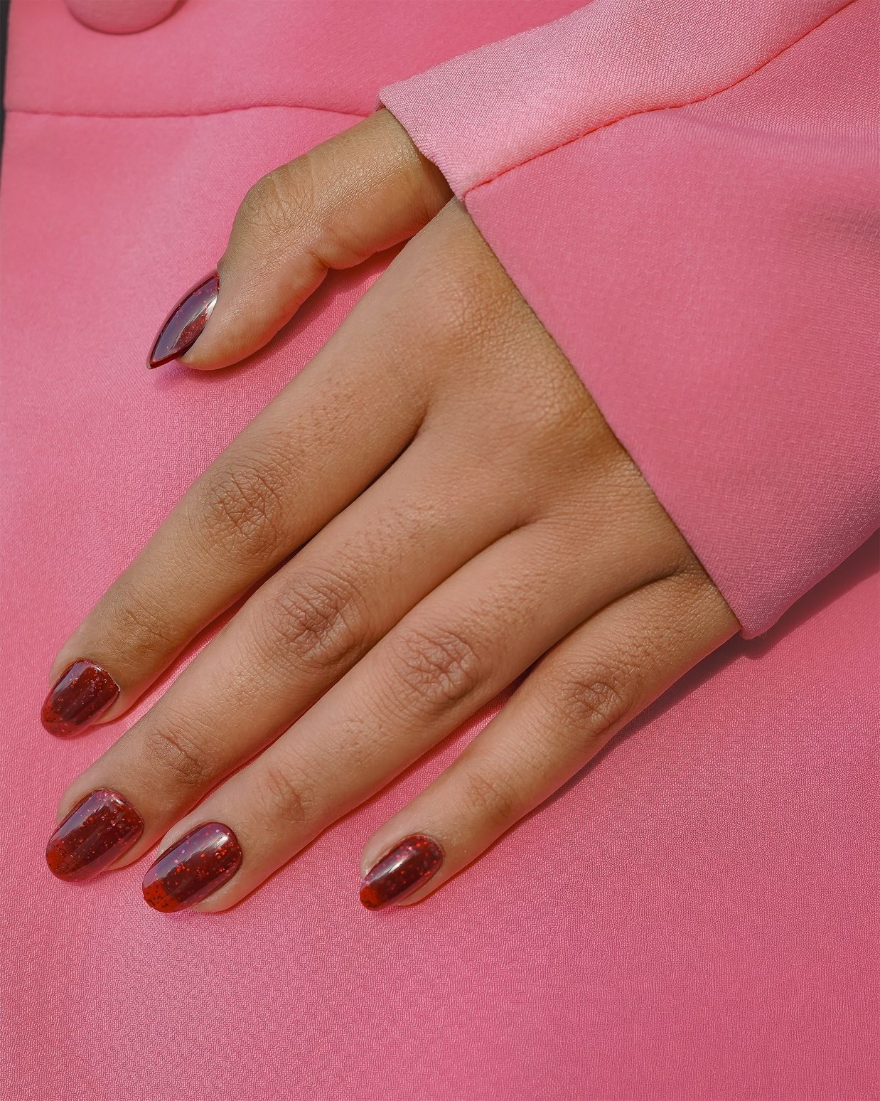 Witching Red Press On Nails