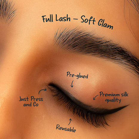 Full Lash – Soft Glam (Light) - Pre-Glued