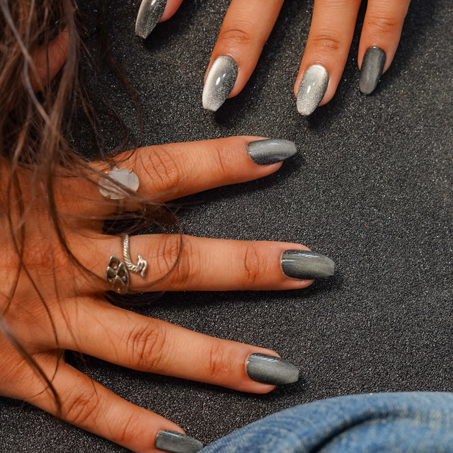 Midnight Magnet Soft Gel Press On Nails