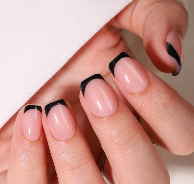 French Noir Soft Gel Press On Nails
