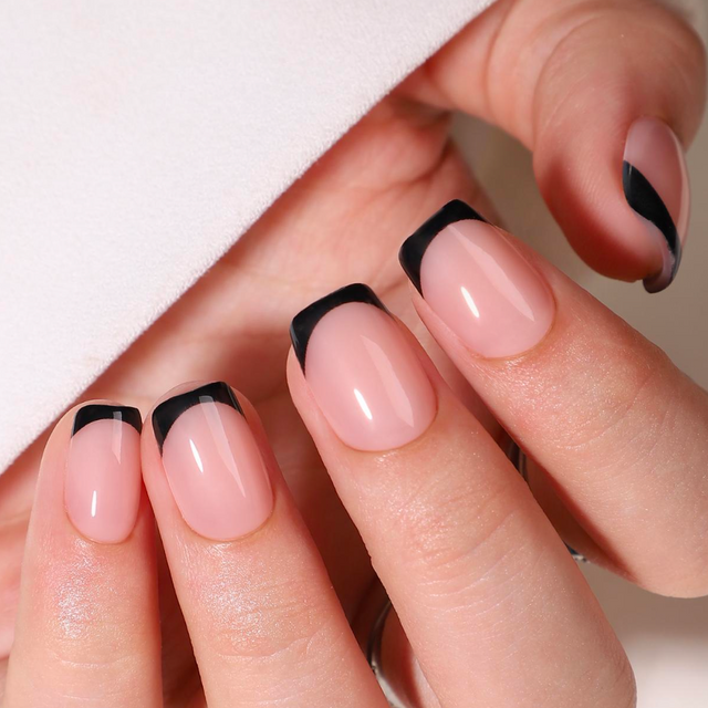 French Noir Soft Gel Press On Nails