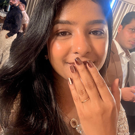 Cocoa Chrome Soft Gel Press On Nails