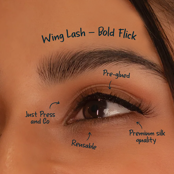 Wing Lash – Bold Flick (Medium) - Pre-Glued