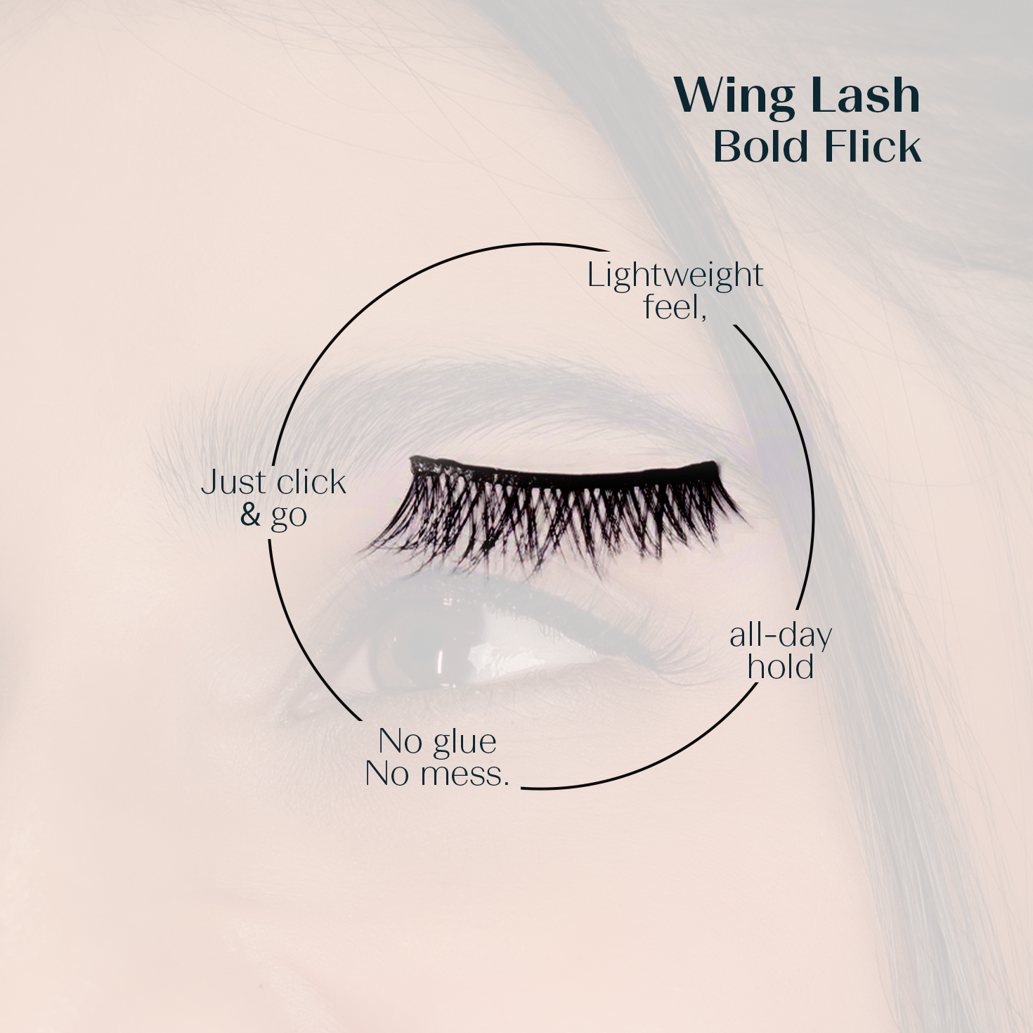 Wing Lash – Bold Flick (Medium) - Pre-Glued