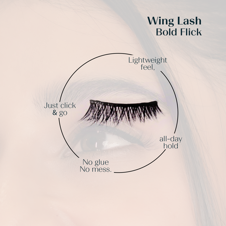 Wing Lash – Bold Flick (Medium) - Pre-Glued