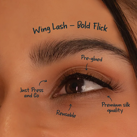 Wing Lash – Bold Flick (Medium) - Pre-Glued