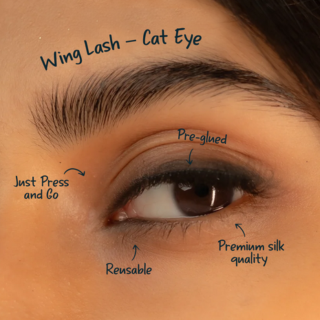 Wing Lash – Cat Eye (Medium) - Pre-Glued