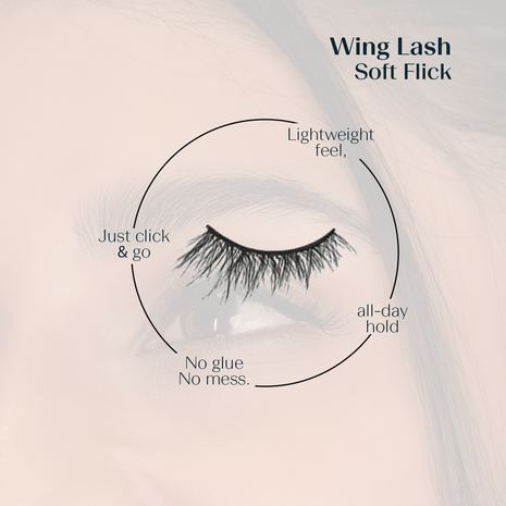Wing Lash – Soft Flick (Light) - Pre-Glued
