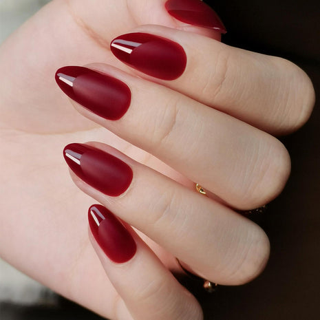 Cabernet Kiss Soft Gel Press On Nails